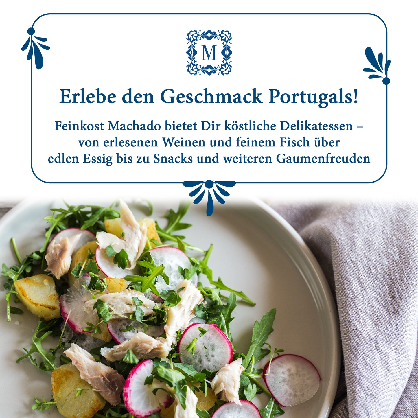 10x Feinkost Machado - Sardinen in Olivenöl und Knoblauch 120g
