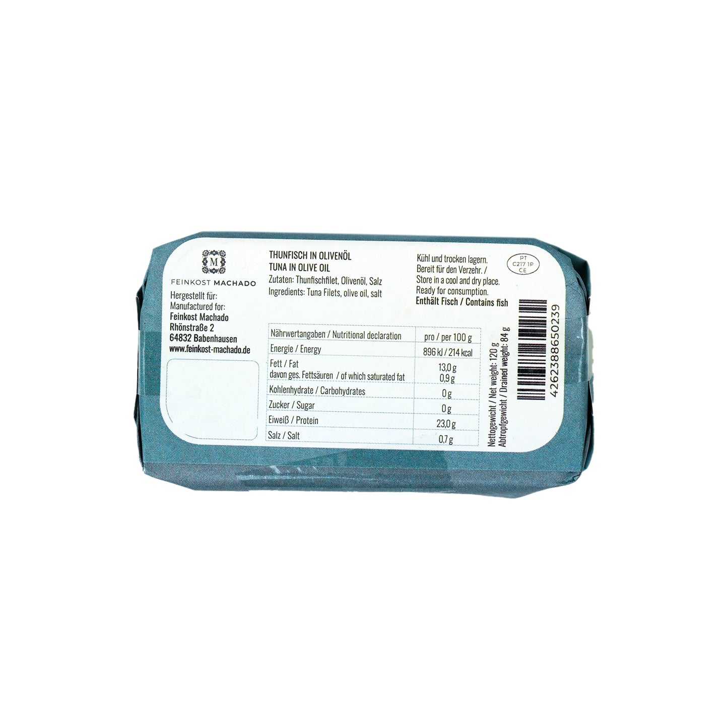 10x Feinkost Machado - Thunfisch in Olivenöl 120g