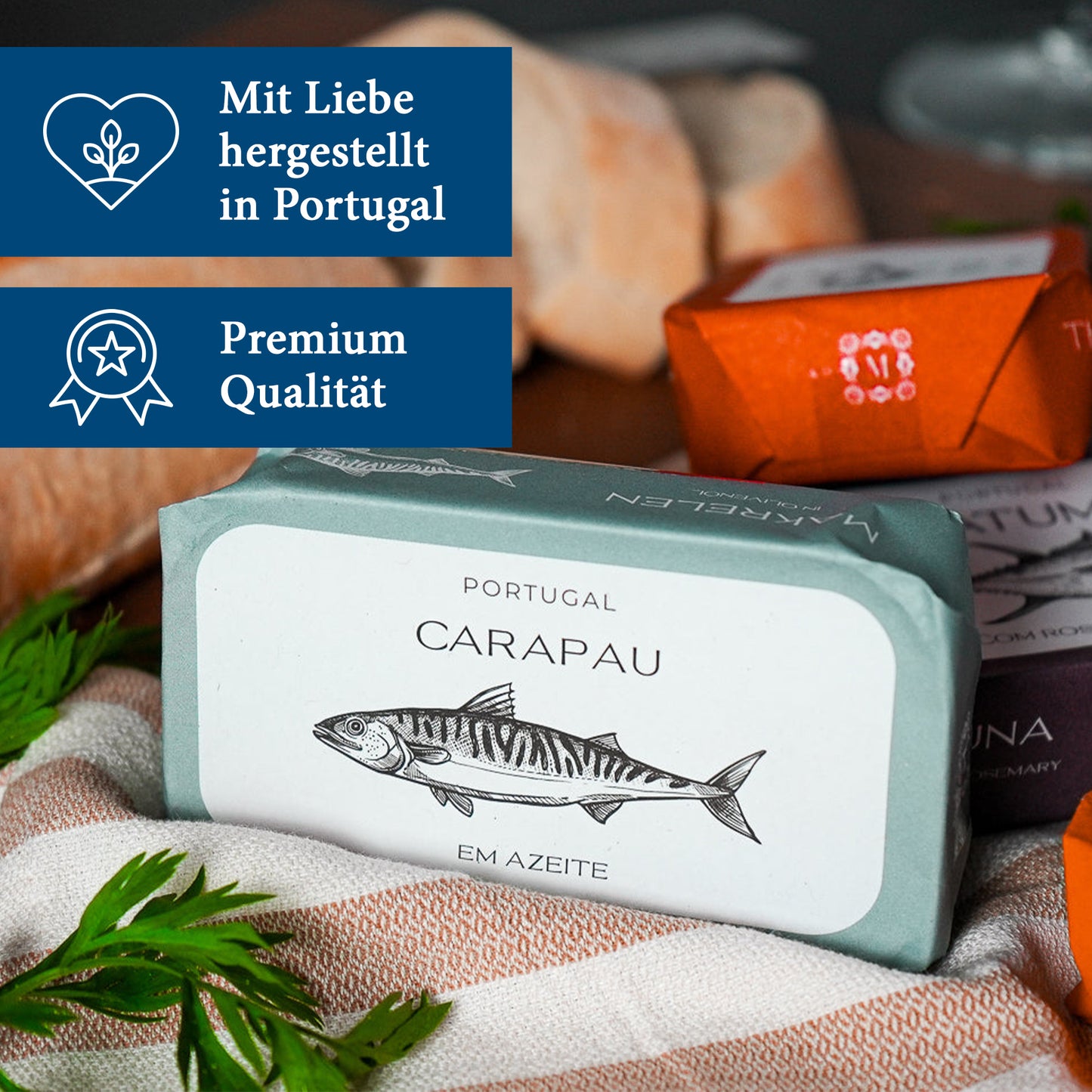 10x Feinkost Machado - Makrelenfilets in Olivenöl 120g