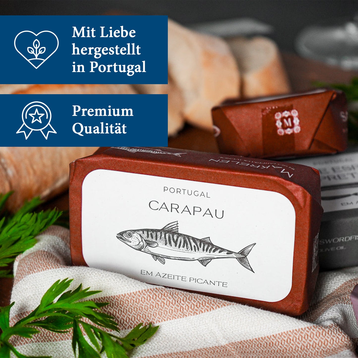 10x Feinkost Machado - Makrelenfilets in scharfem Olivenöl 120g