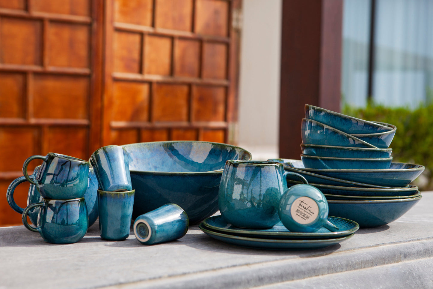 Amazonia Pastateller grün 4er Set