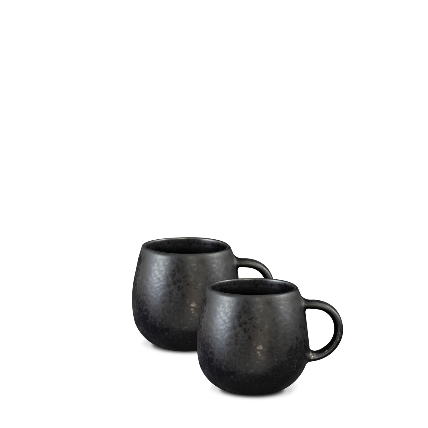 6er Black Stone Espressotasse schwarz