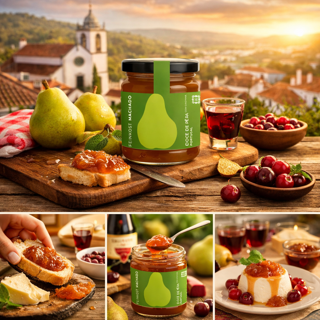 8x Birnen Marmelade mit Ginjinha 300g