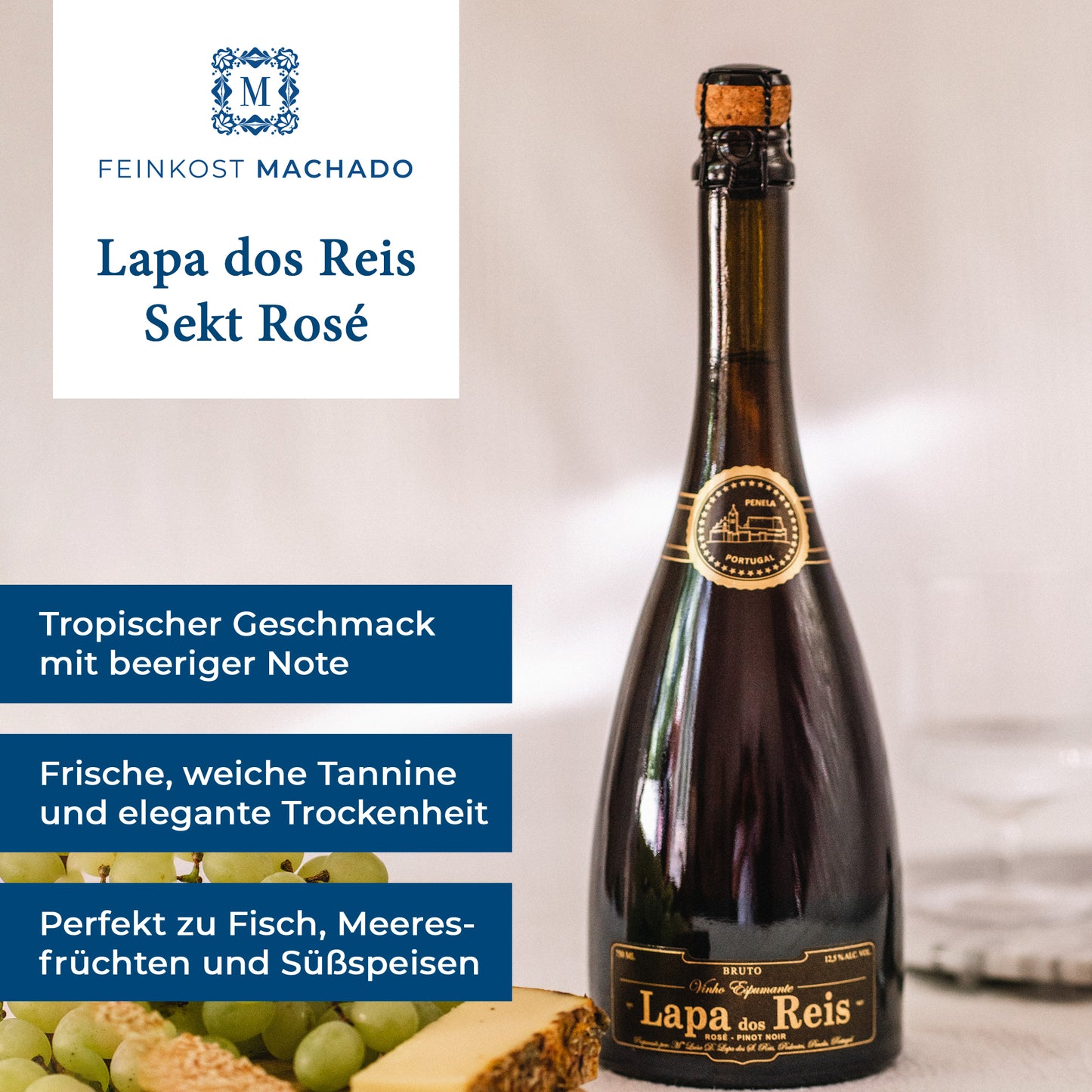 6x Lapa dos Reis Sekt Rose