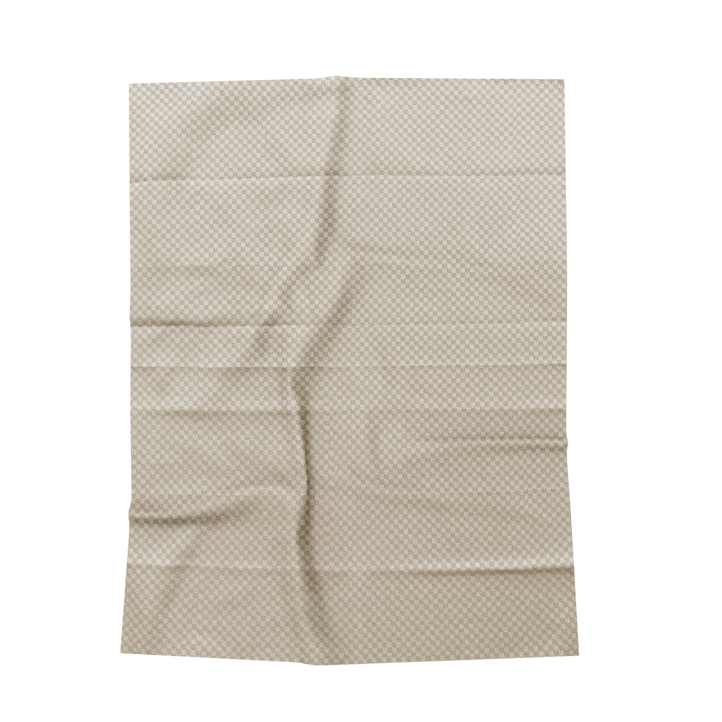 4x 3er Set Geschirrtuch kariert - beige