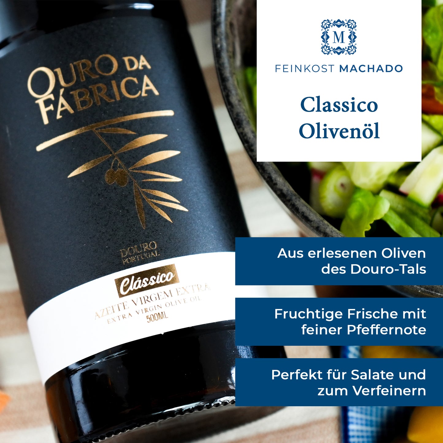 6x Olivenöl Ouro da Fabrica - Classico 500 ml