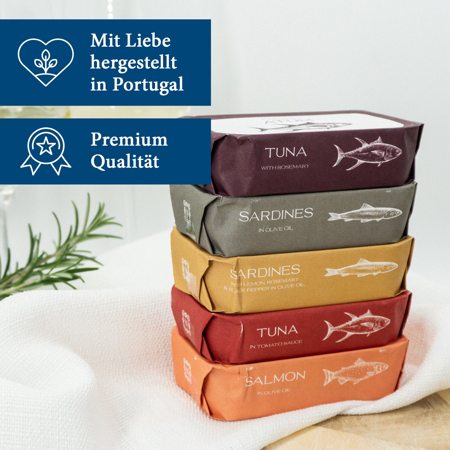 10x Feinkost Machado - Sardinen in pikanter Tomatensoße 120g