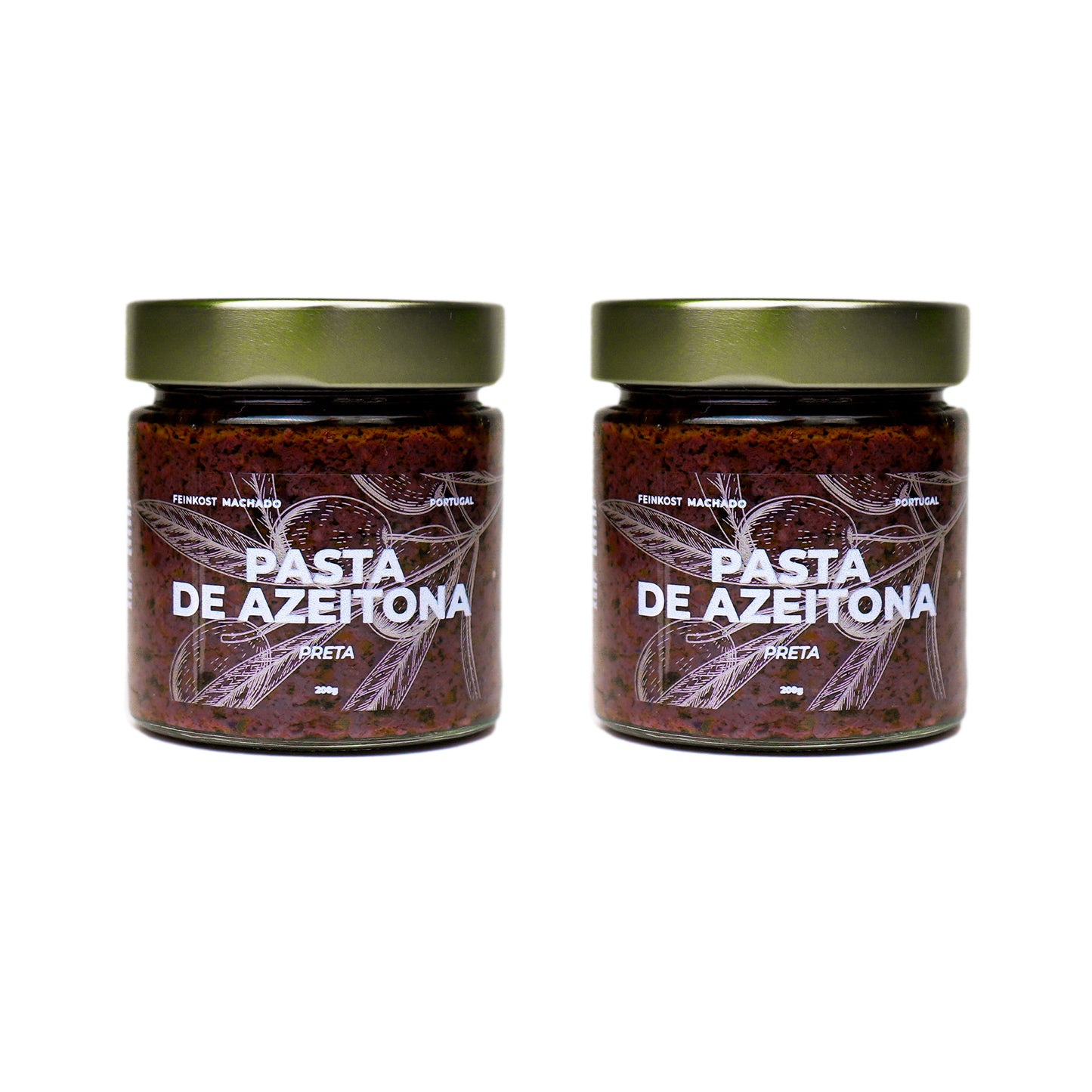6x Feinkost Machado - Schwarze Olivenpaste 200g