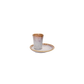 6er Set Amazonia Espressotasse mit Unterteller in  grau