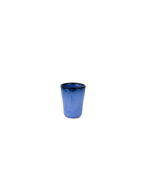 6er Set Amazonia Espressotasse mit Unterteller in  blau