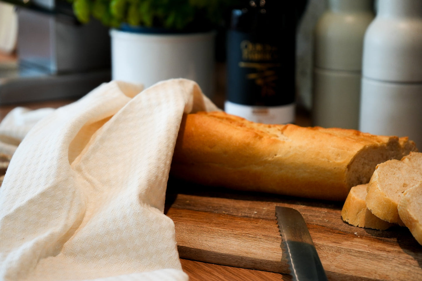 4x 3er Set Geschirrtuch kariert - weiß