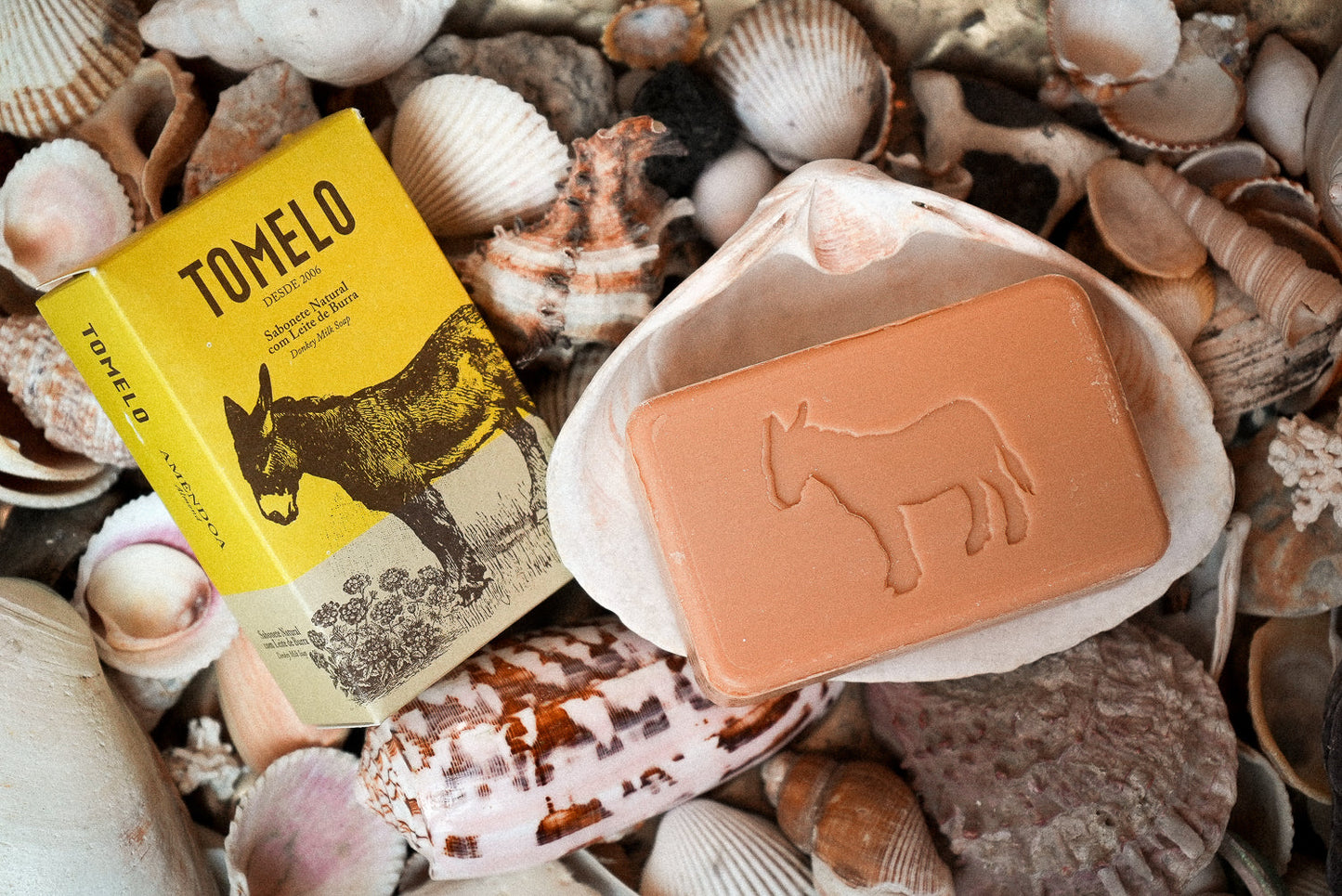6x Seife aus Eselsmilch mit Mandel - Tomelo