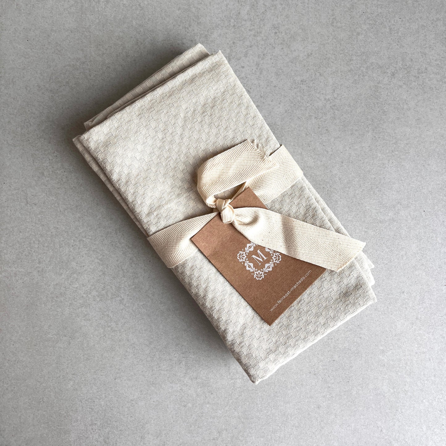 4x 3er Set Geschirrtuch kariert - grau