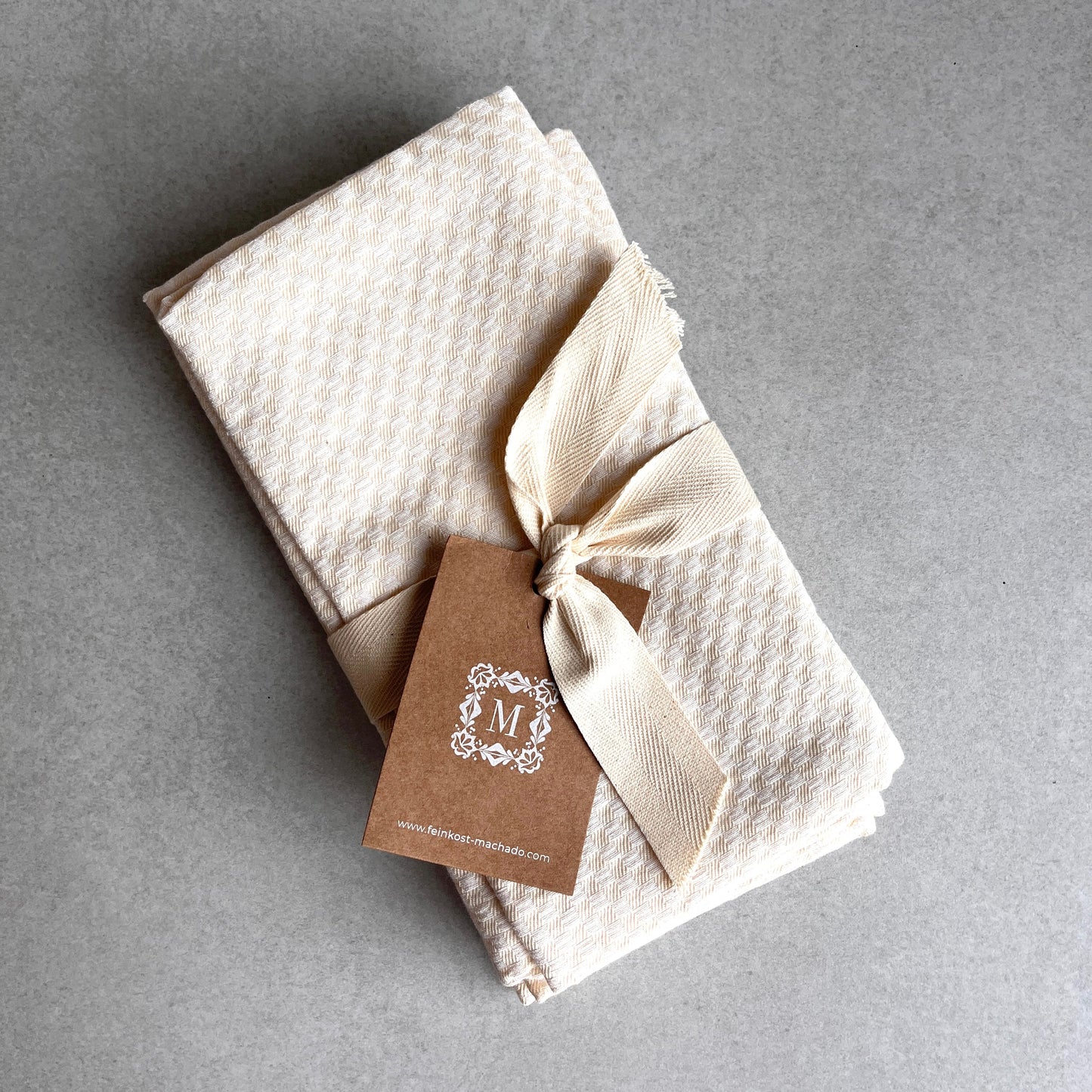 4x 3er Set Geschirrtuch kariert - weiß